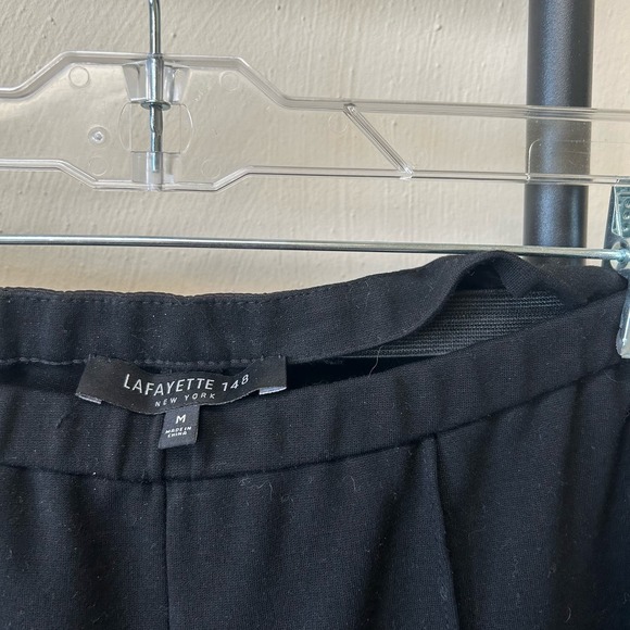 Lafayette 148 | Pintuck Ponte Pant Skinny Stretch Legging Medium - Picture 2 of 4